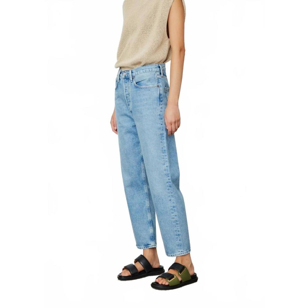 NEW AGOLDE 90's crop mid rise loose straight jeans in passenger - Picture 4 of 4